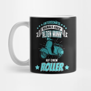 Alter Mann Roller Motorroller Moped Mug